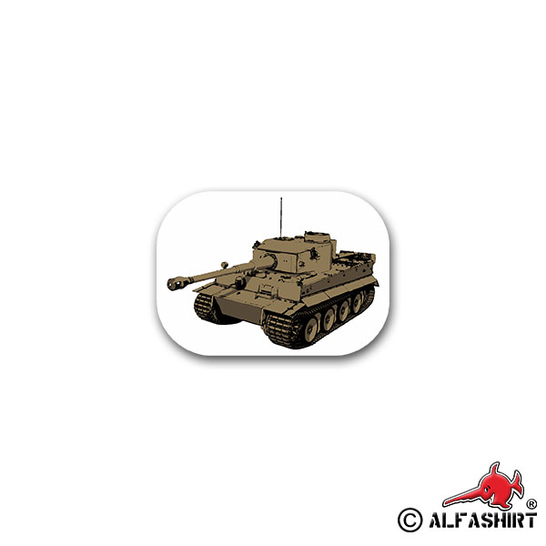 Sticker Tiger Panzer Panzerkampfwagen Germany BW 10x7cm # A2224