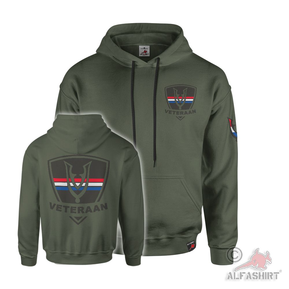 Hoodie Veteran Badge Coat of Arms Netherlands Military Army Veteran#47366