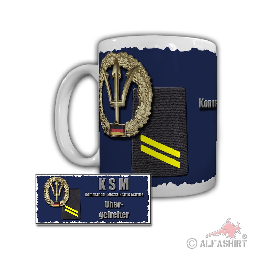 Tasse KSM Obergefreiter Marine Eckenförde Infanteristischer Verband #29274
