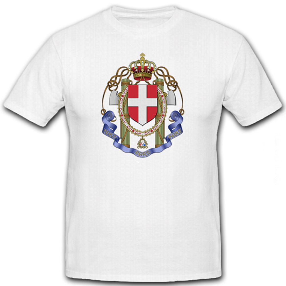 Coat of arms of the Kingdom of Italy 1929-1943- T Shirt #6336