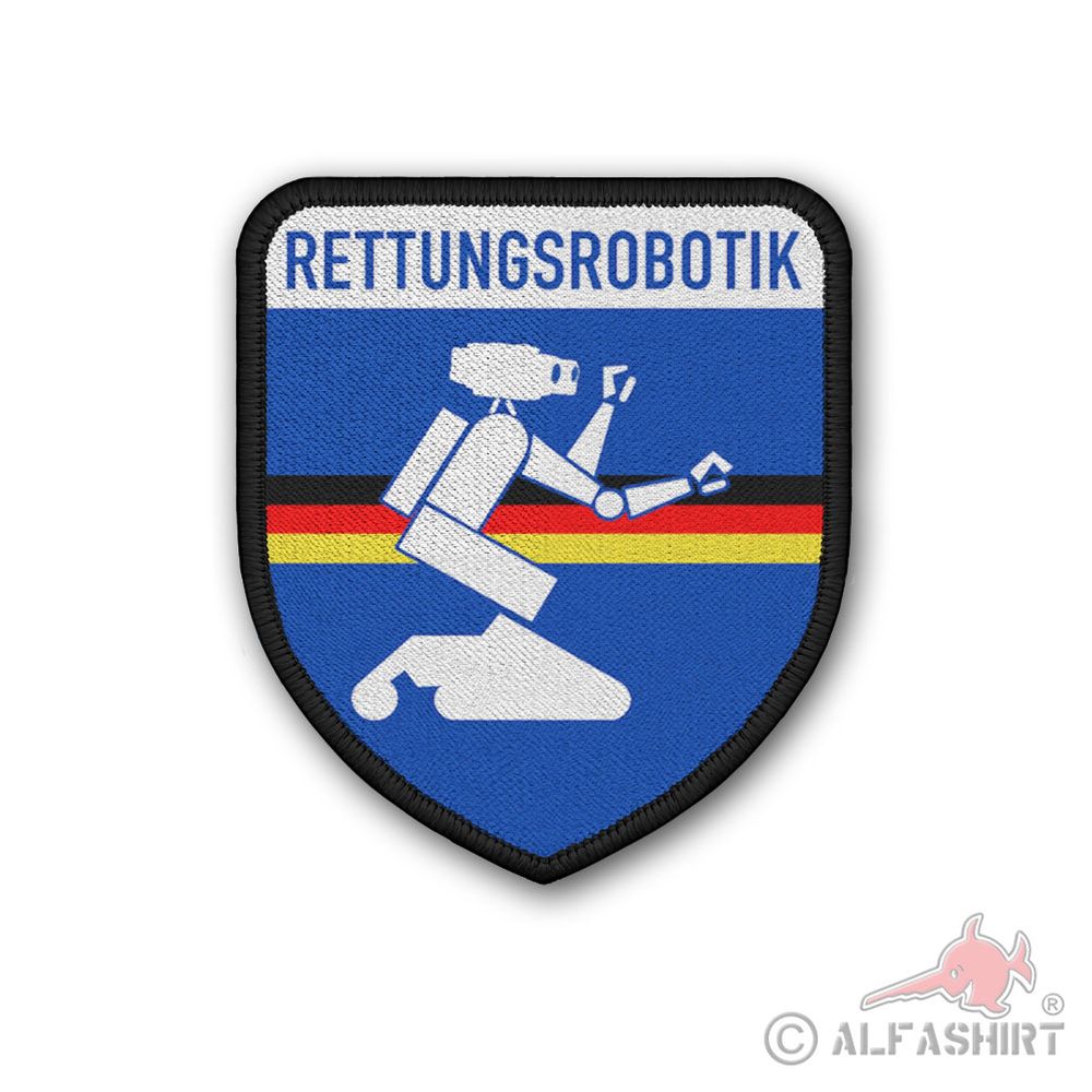 Patch Rettungsrobotik Feuerwehr Hilfswerk Roboter Deutschland Abzeichen #40215