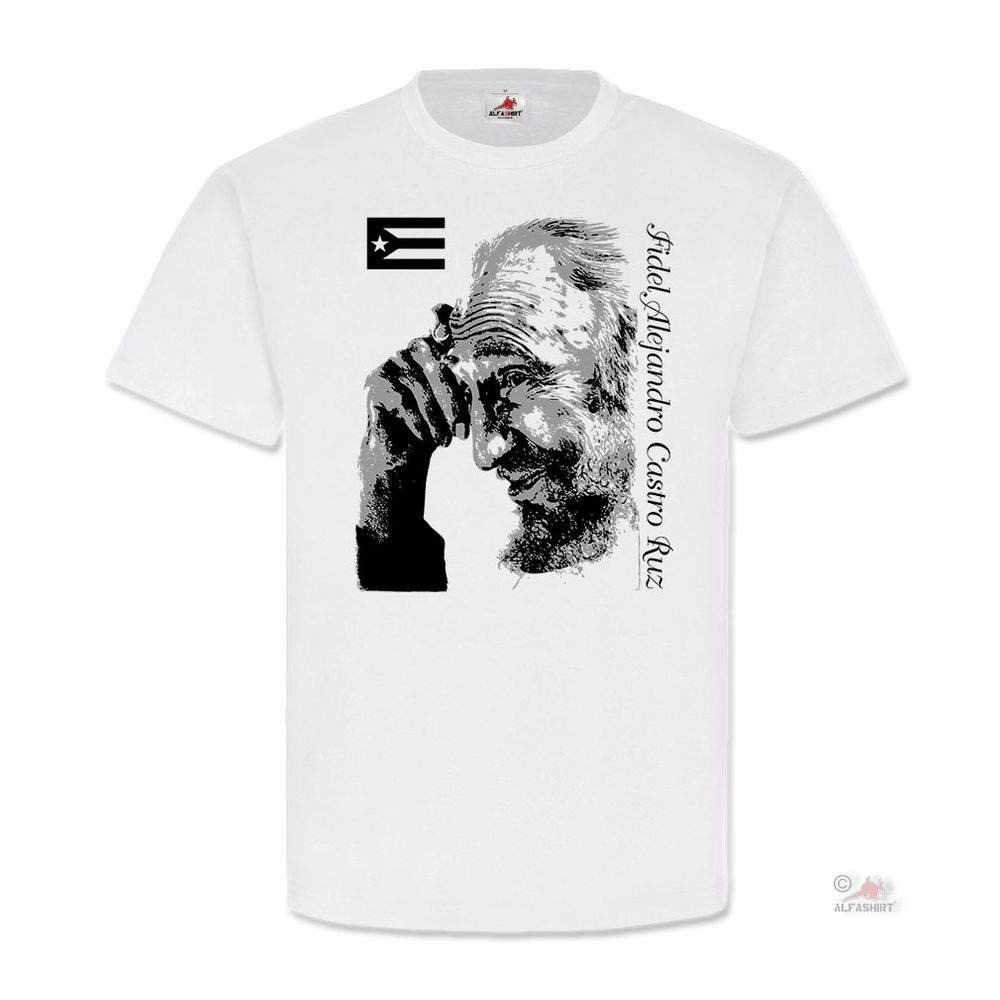 Fidel Alejandro Castro Ruz Cuba Revolution Chief Head Government T-shirt #19659