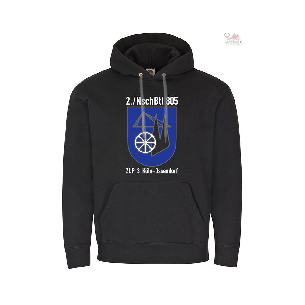 Hoodie 2 NschBtl 805 ZUP 3 Zentraler Umschlagspunkt Wappen Abzeichen #37381