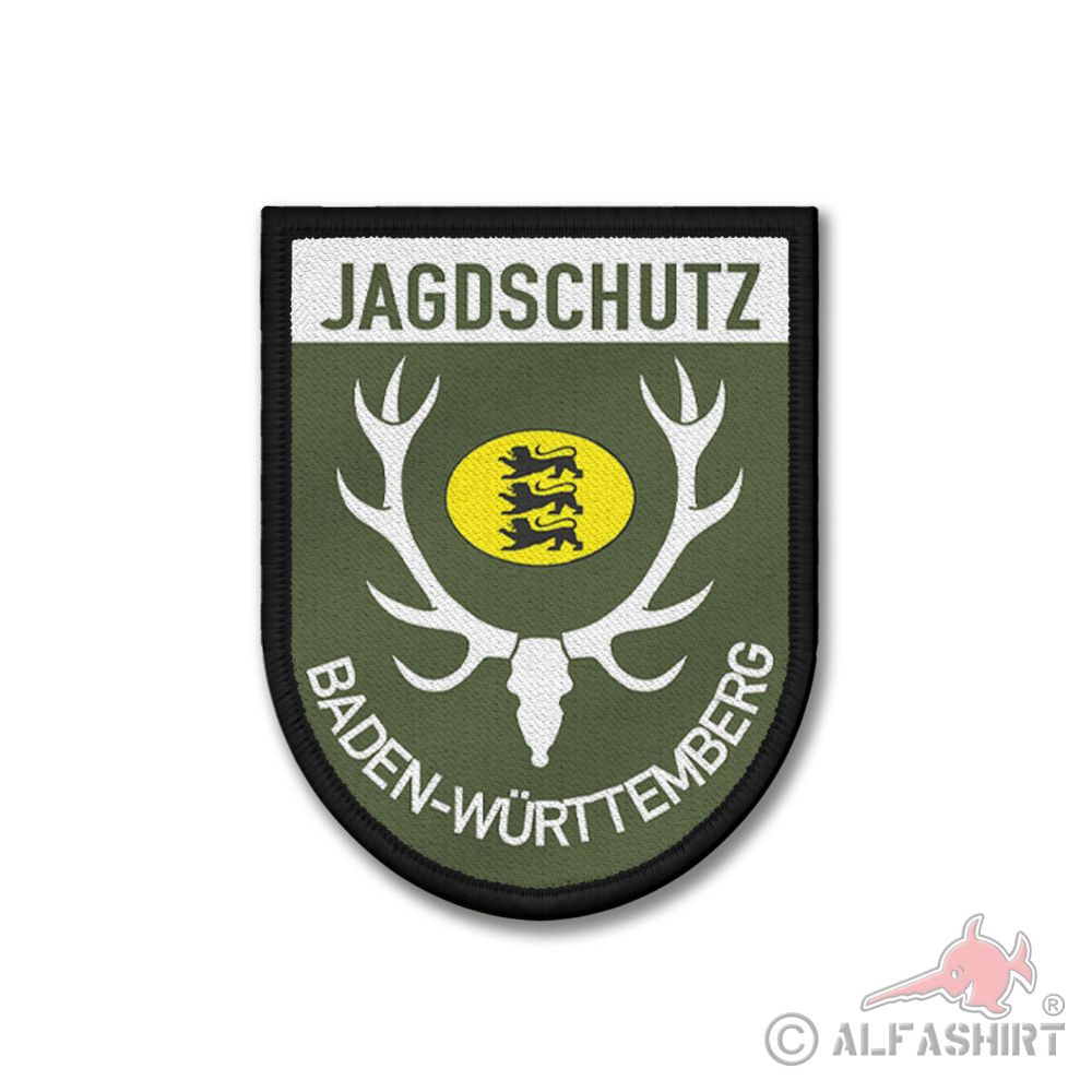 Patch Baden-Württemberg BW Jagdschutz Coat of Arms Lion Hunter Hunting Wild Forest #43193