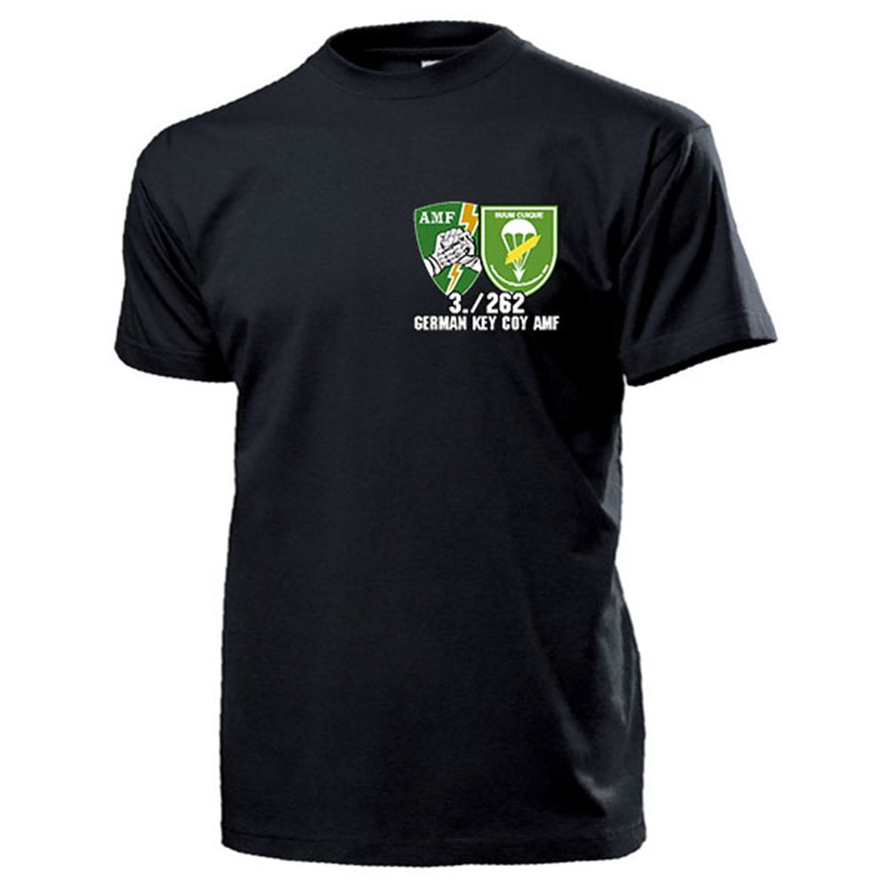 3-262 German Key Coy AMF FschJgBtl 262 Merzig dritte Kompanie - T Shirt #14646