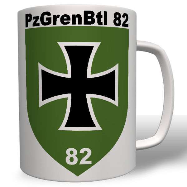 Militär Wappen Pzgrenbtl 82 Bundeswehr Emblem Abzeichen Tasse #4147t