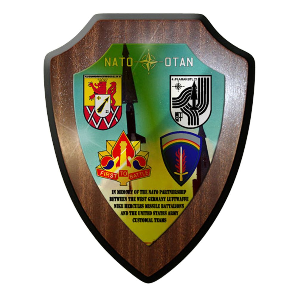 Wappenschild / Wandschild / Wappen -Flarakbtl 21 Usareur Nato Hercules #7790