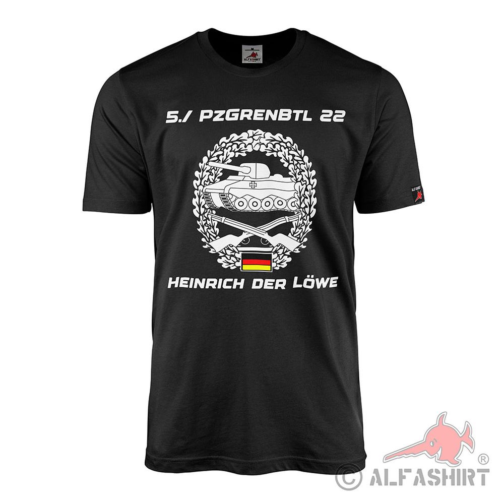 5 PzGrenBtl 22 Badge Panzergrenadier PzGren T-Shirt #41310