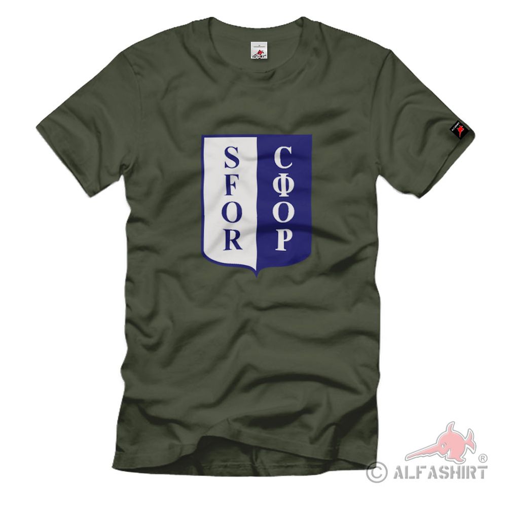 SFOR Einsatzkontingent Bundeswehr Auslandeinsatz Balkan Bosnien T Shirt #1919