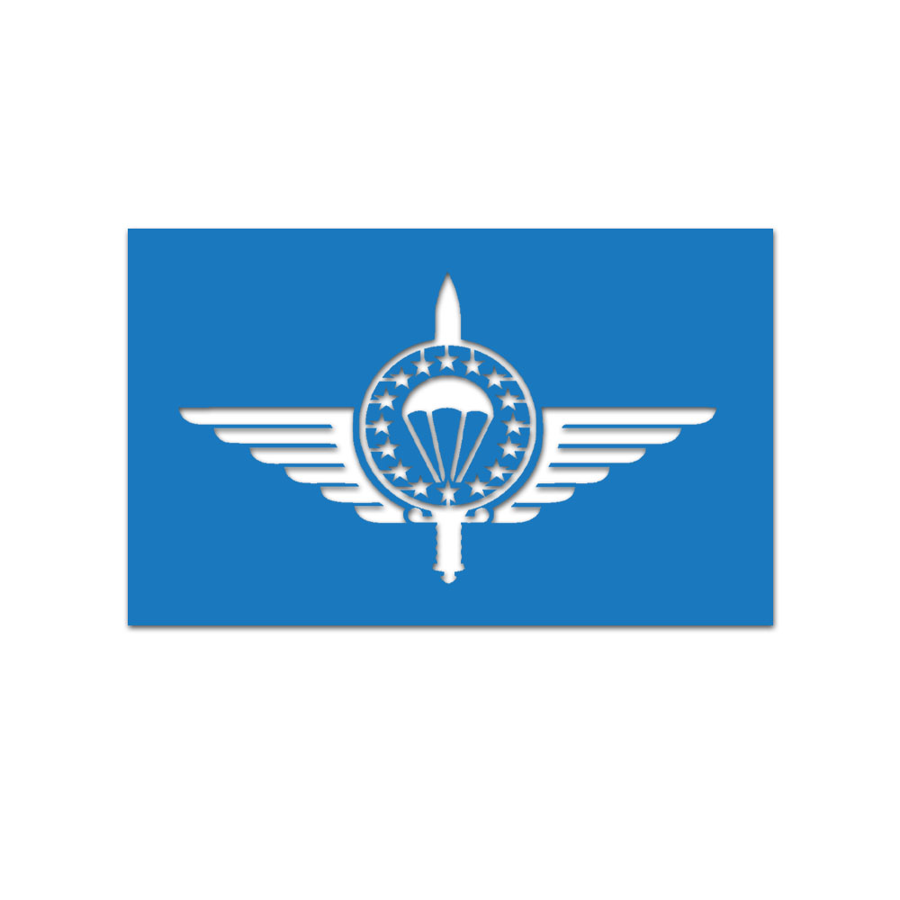 Lackierschablonenaufkleber 10x5,7cm EMFV Europäischer Militär Fallschirmsprungverband Verein Springer EU #A6933
