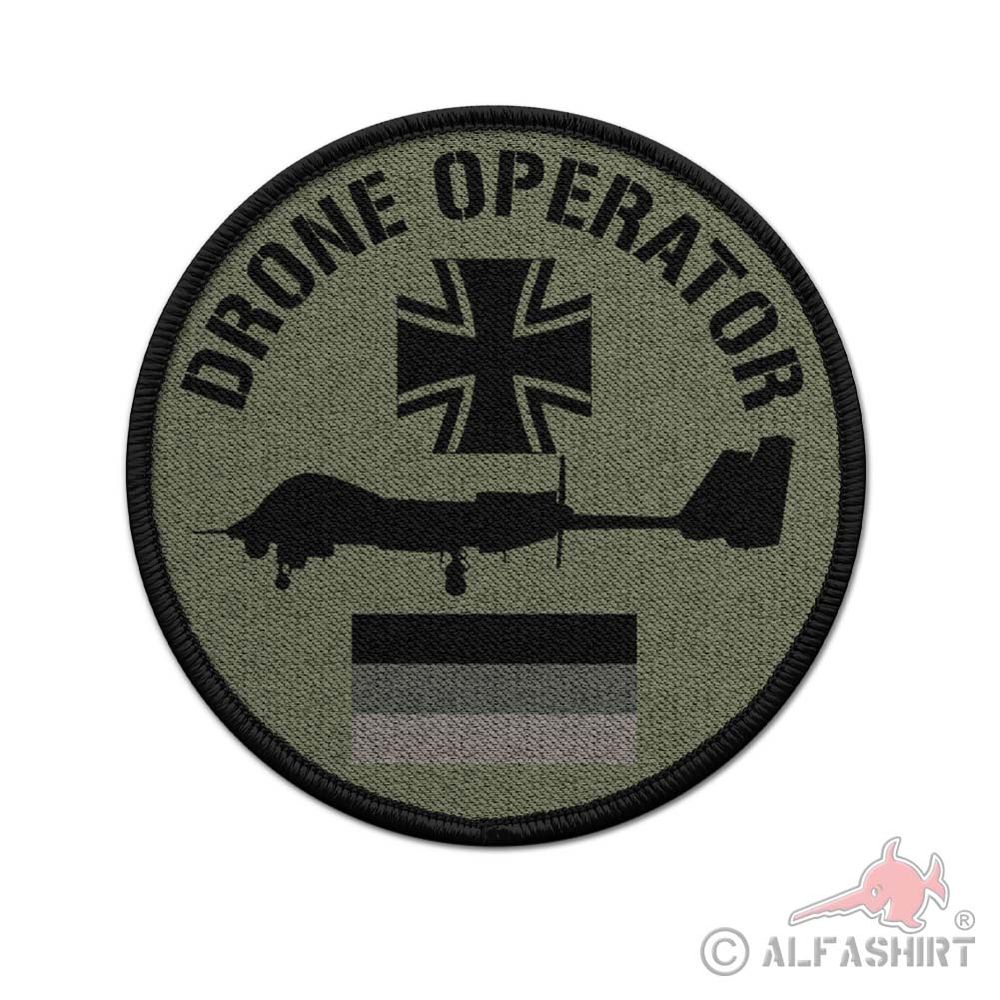 9cm Patch BW DRONE OPERATOR RAL 6003 Bundeswehr Luftwaffe #44651