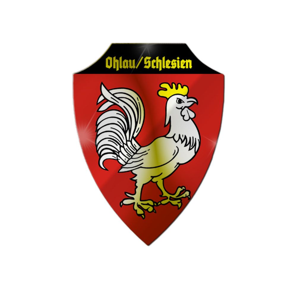 Aluschild Ohlau Schlesien Olawa Stadt polnischen Woiwodschaft Powait #33457