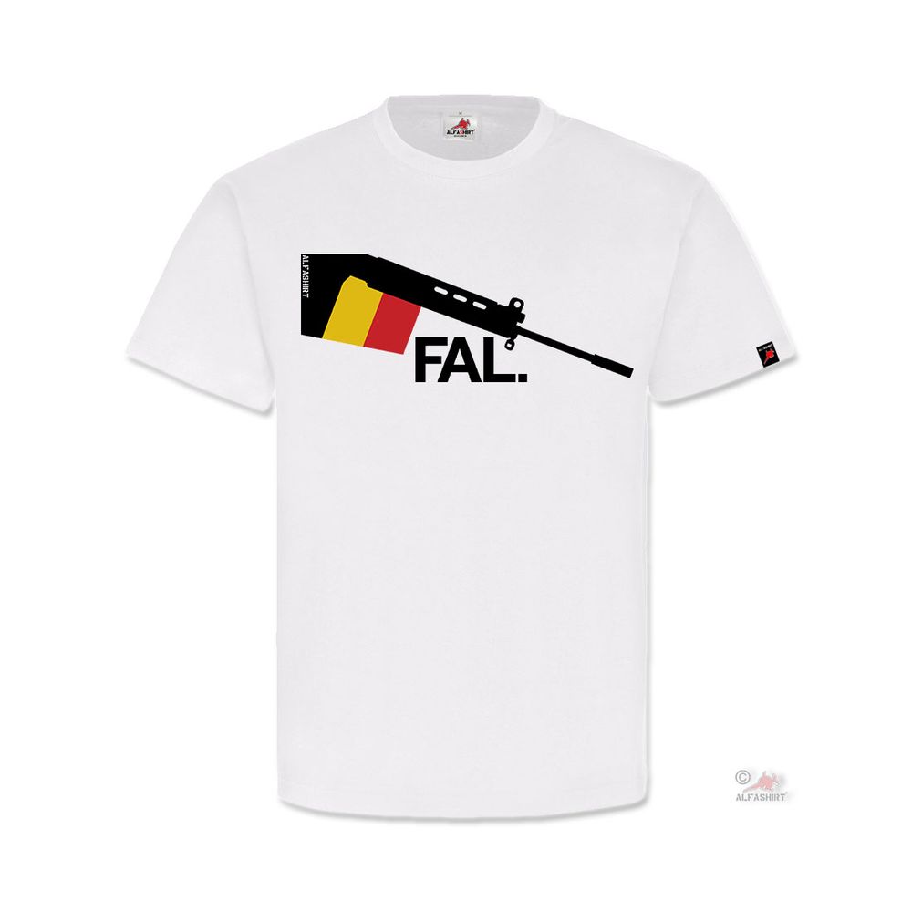 FN FAL Belgian Herstal Fusil Automatique Léger Nato Waffe Airsoft T-Shirt #31558