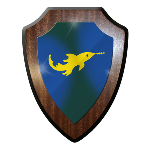 Wappenschild - Kleinkampfmittel Bewährungsabzeichen Marine Wk2 Sägefisch #9000