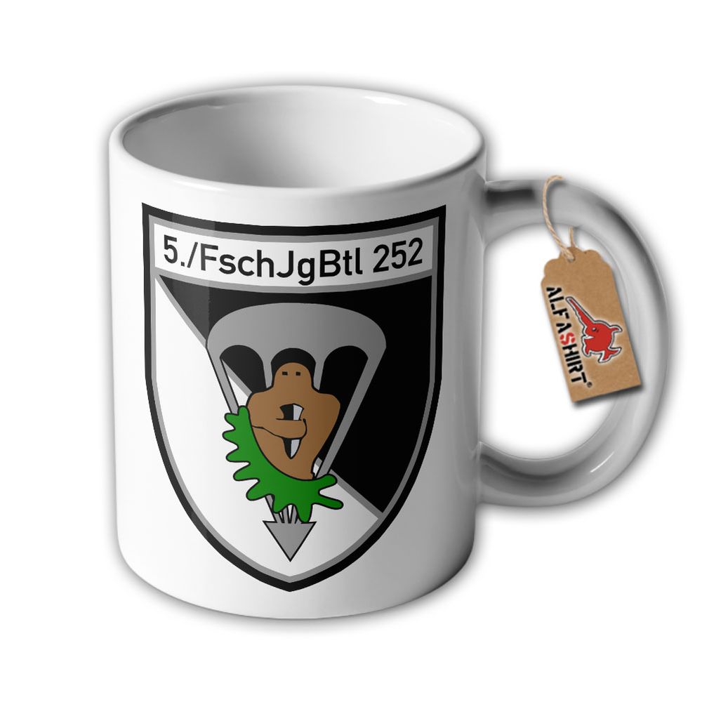 Tasse 5 FschJgBtl 252 Fallschirmjägerbataillon Kompanie Nagold Wappen #33237