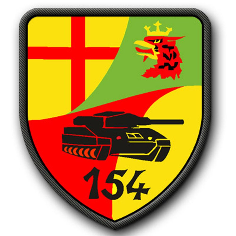 Patch / Aufnäher - PzBtl 154 Westerburg Einheit Emblem Bundeswehr BW Panzerbataillon #2692