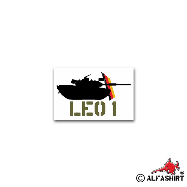 Aufkleber/Sticker Leo 1 deutscher Kampfpanzer Leopard Panzer KP 11x7cm A2384