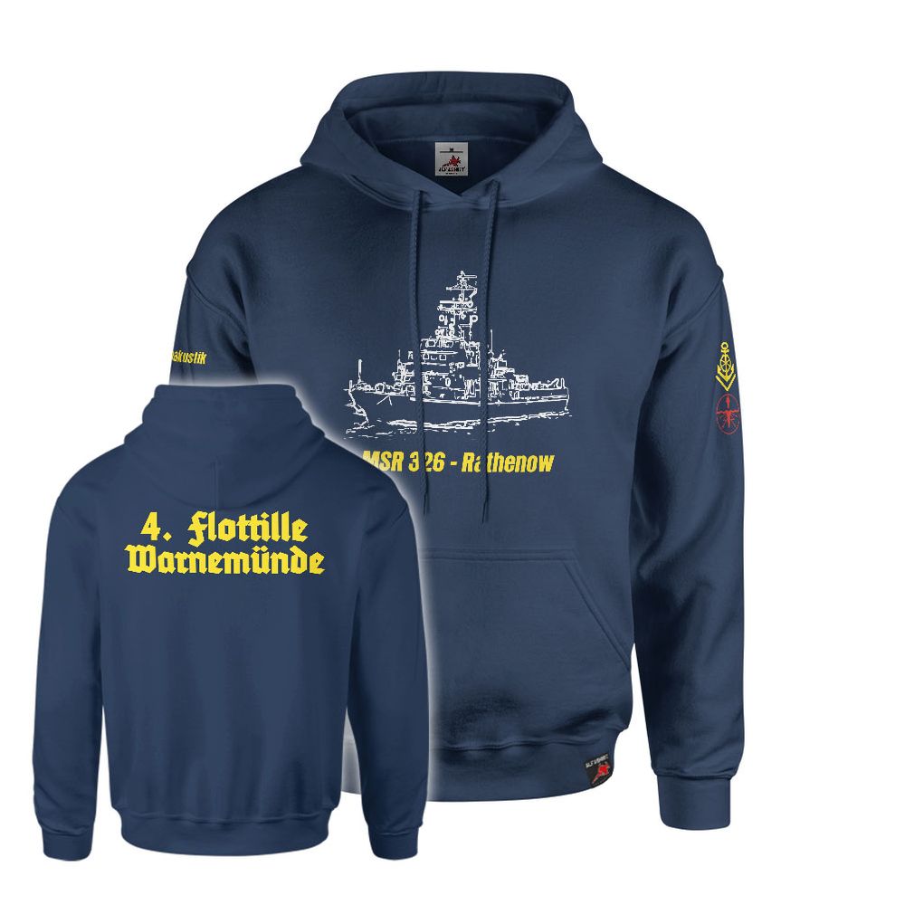 Hoodie navy MSR 326 Rathenow Hydroakustik NVA VM special track #43571