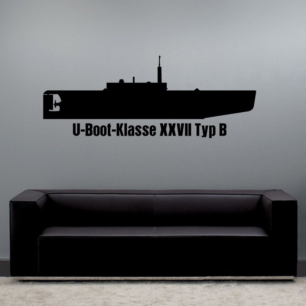 Wall decal submarine class XXVII type B B5 seal midget submarine S-622 #A6225
