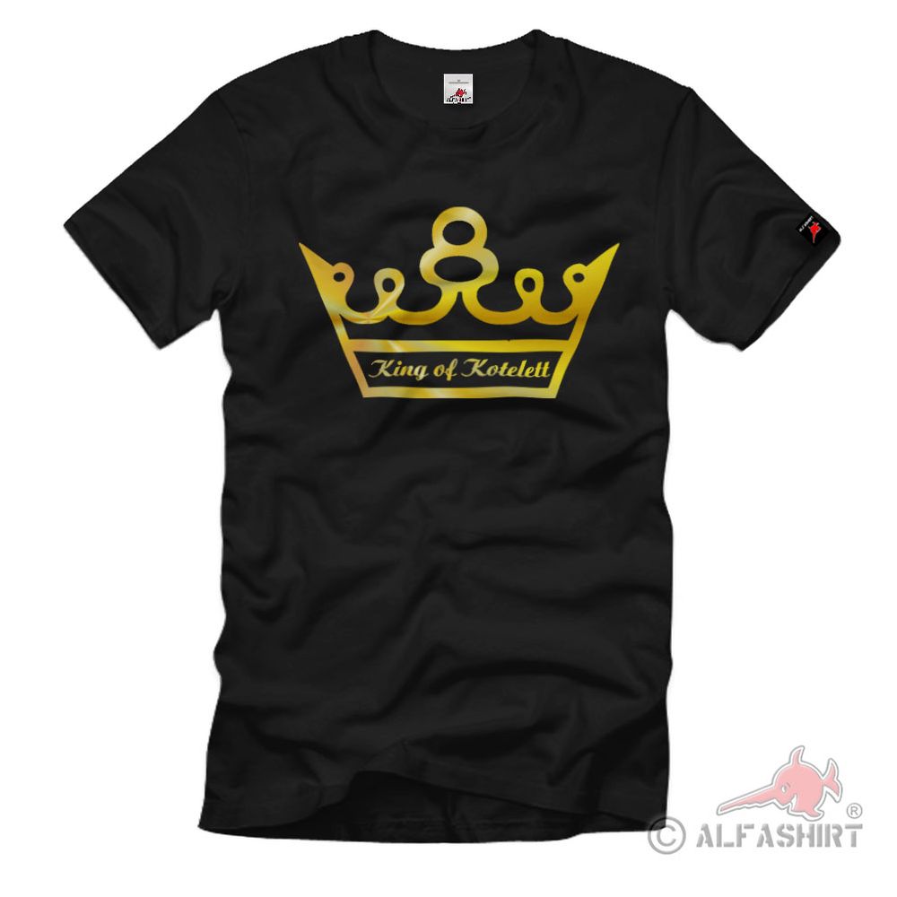 King of Kotelett BBQ Grillen Männer Kochen Fleisch totes Tier Humor Tshirt #2128