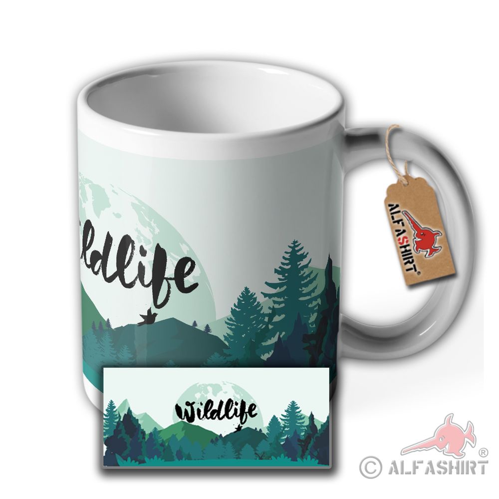 Mug Wildlife Wilderness Bushcraft Prepper Mug Outdoor Survival Forest #39104