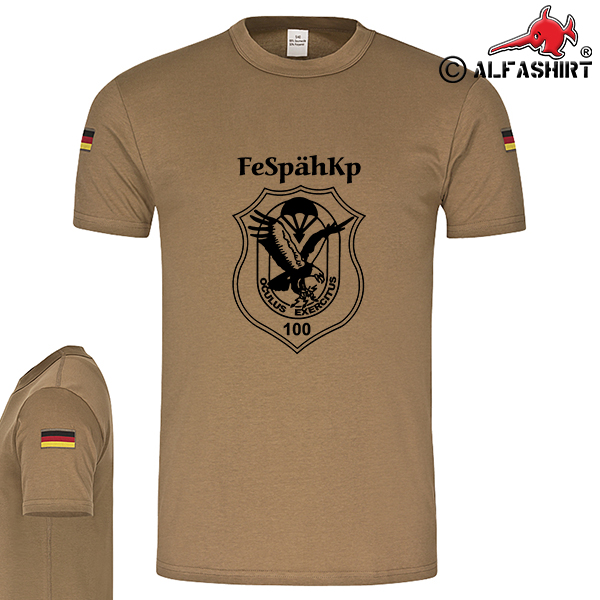 FeSpähKp 100 Fernspähkompanie Coat of Arms Emblem BW Tropical Shirt # 15040
