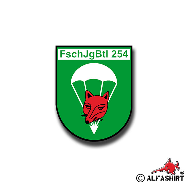 Sticker FschJgBtl 254 Crest Fallschirmjäger BW barracks 7x5cm A1032