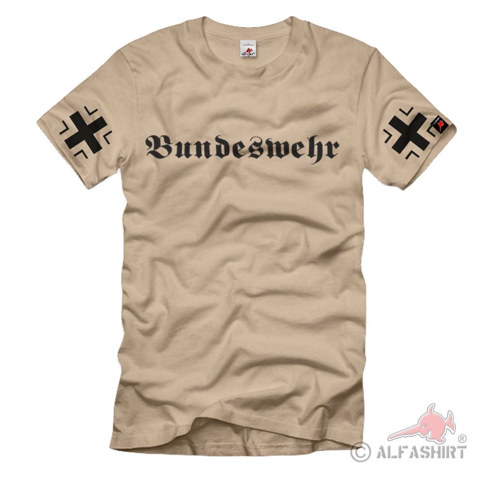 Bundeswehr with BK sleeve print BW German Army Military Unit T-Shirt # 1167