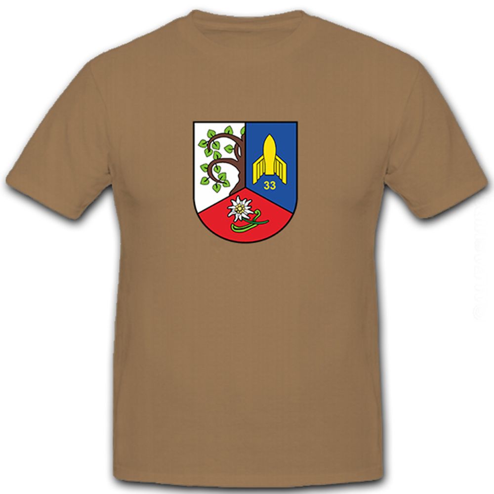 FlaRakBtl 33 Bundeswehr Bw Flugabwehr Rakete Edelweiss Militär - T Shirt #8487