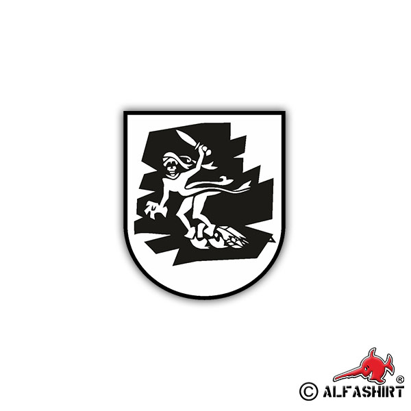 Sticker 3.PzBtl 64 Coat of Arms Badge BW Tank Battalion 7x5cm A1235