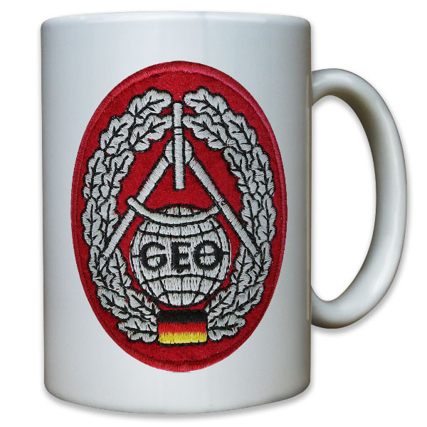 Topographie Geo Dienst Wetterdienst Bundeswehr Bund - Tasse #11432