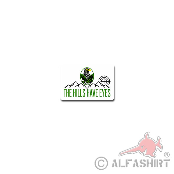 THE HILLS HAVE EYES Sticker Sniper Sniper Bundeswehr 11x7cm # A3818