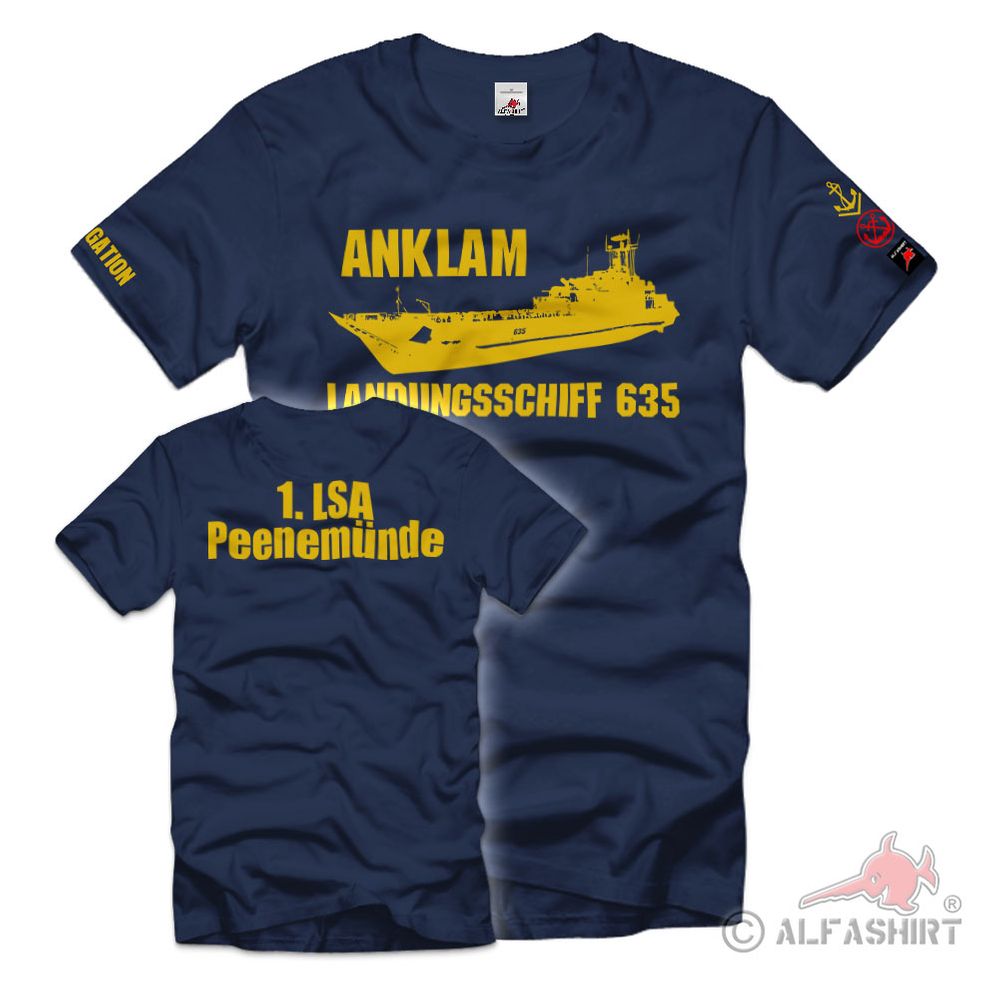 Volksmarine Landing Ship 635 Obermaat Navigation NVA Badge T-Shirt#38974