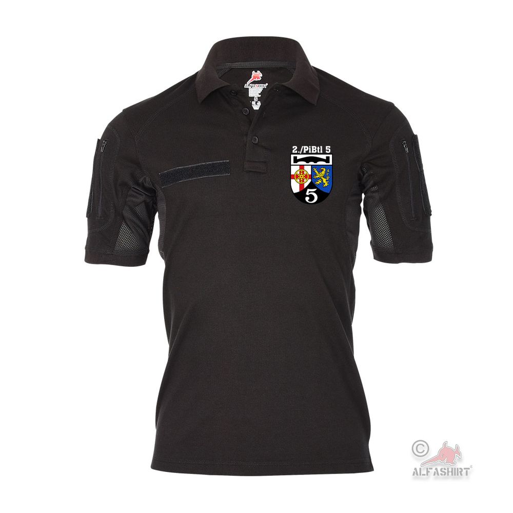 Tactical Polo 2 PiBtl 5 Bundeswehr Pioneer Lahnstein Coat of Arms Badge #44516