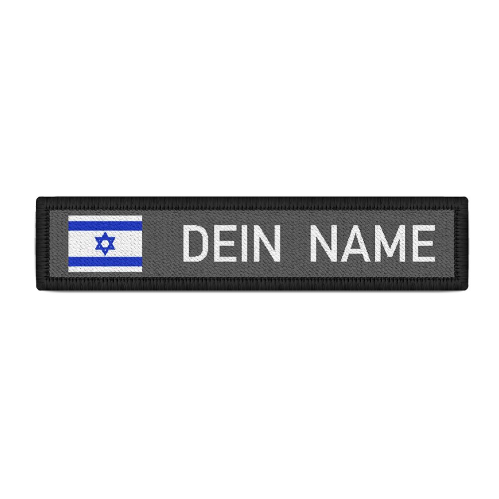 Israel Namensschild Patch mit Namen Aufnäher Jacke Hemd Uniform #35211