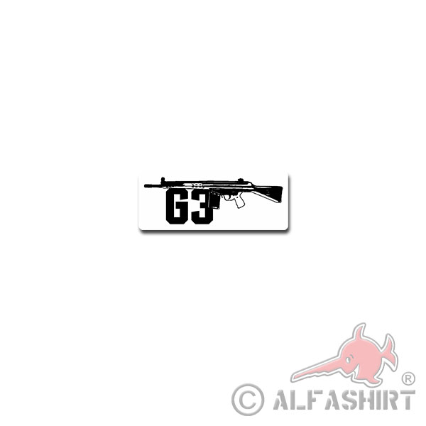 BW Assault Rifle G3 Sticker Sticker Rifle Bundeswehr Germany 10x4cm # A3727
