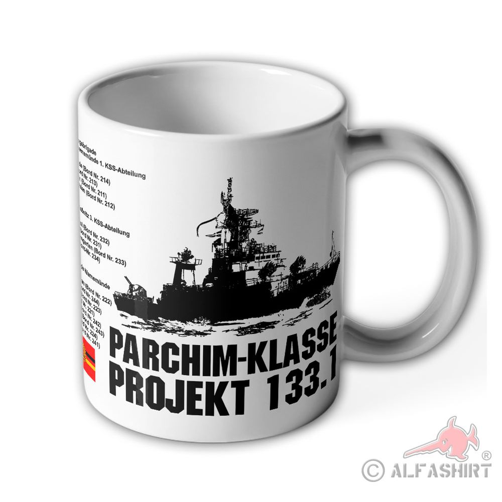 Tasse Parchim-Klasse Projekt 133-1 Volksmarine Schiff UWA #41206
