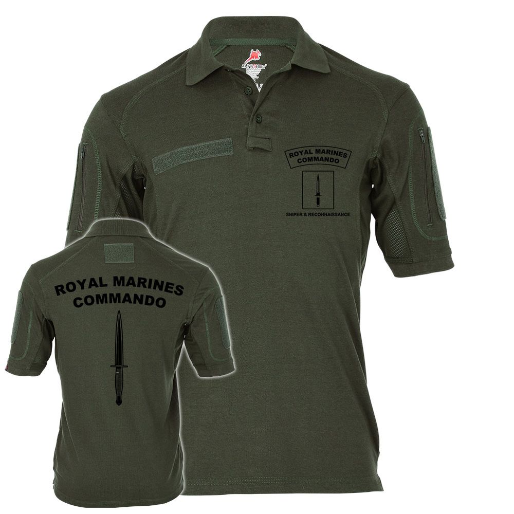 Tactical Polo Alfa Royal Marines Commando Sniper Reconnaissance England #20563