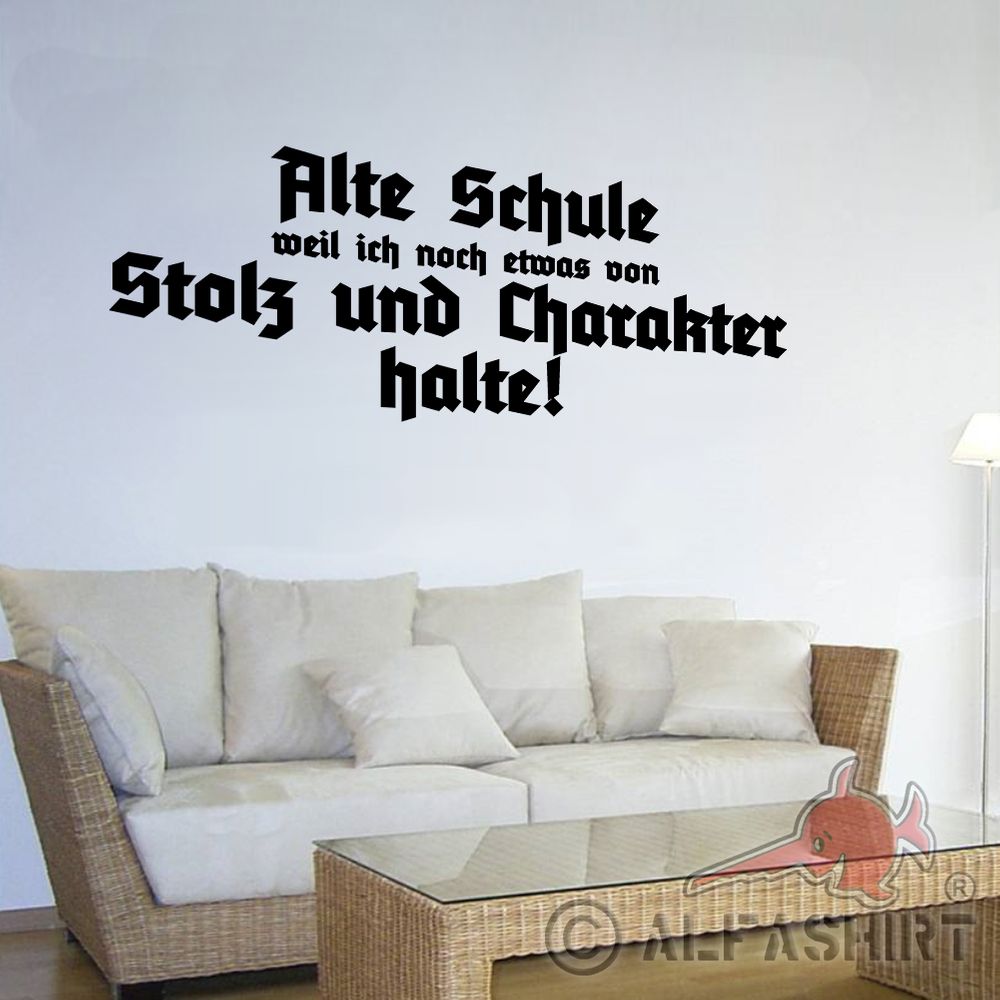 Wandtattoo Alte Schule Charakter Einstellung Wand Aufkleber 120cm x 45 cm#A4914