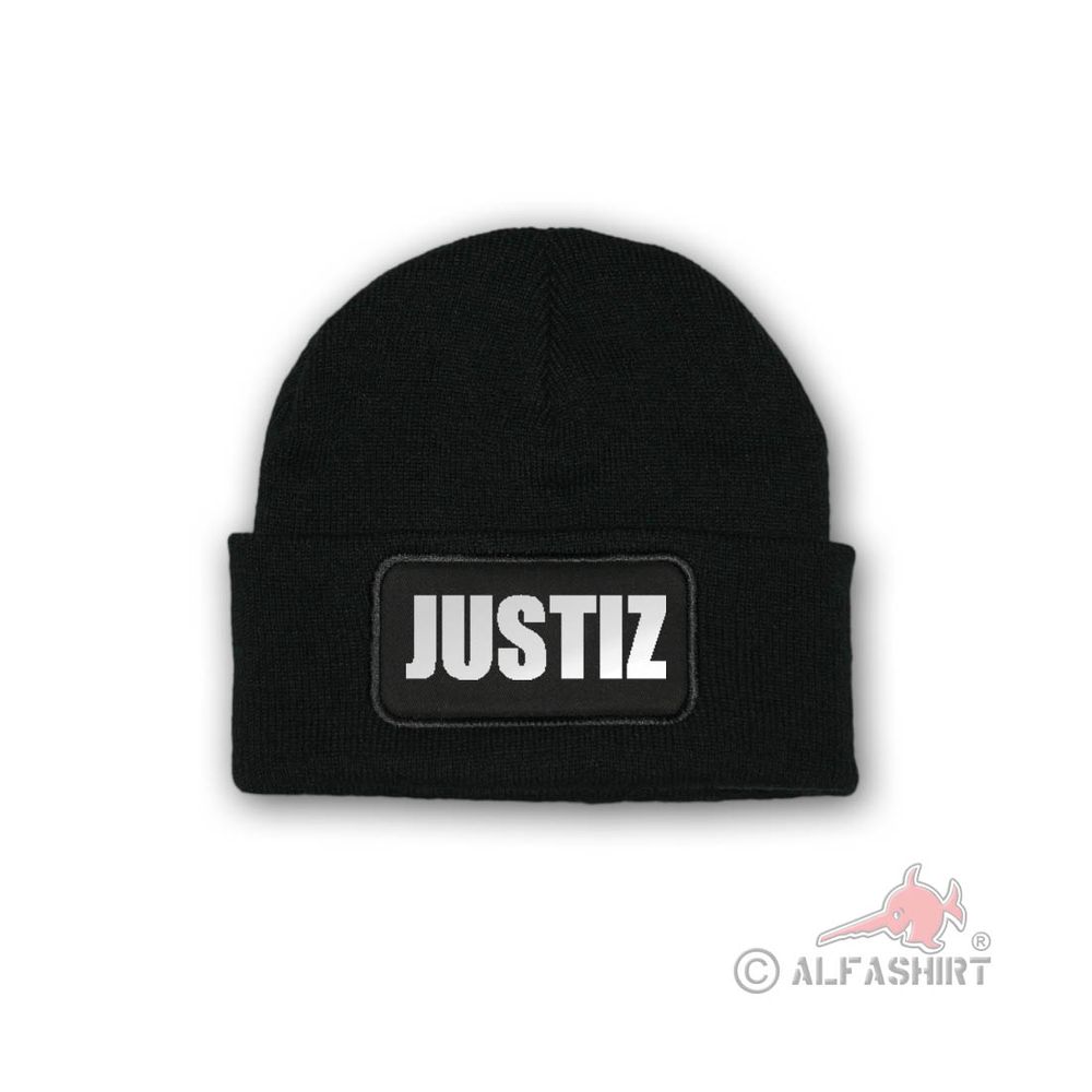 Mütze / Beenie Justiz Winter Reflektierend Behörde Wache Knast Dienst #30209