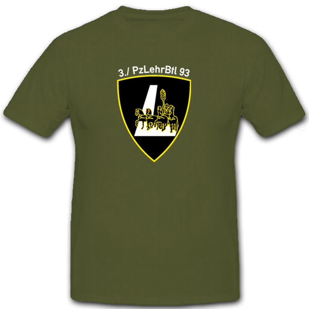 3. PzLehrBtl 93 Panzerlehrbataillon Panzer Bataillon Deutschland - T Shirt #8890
