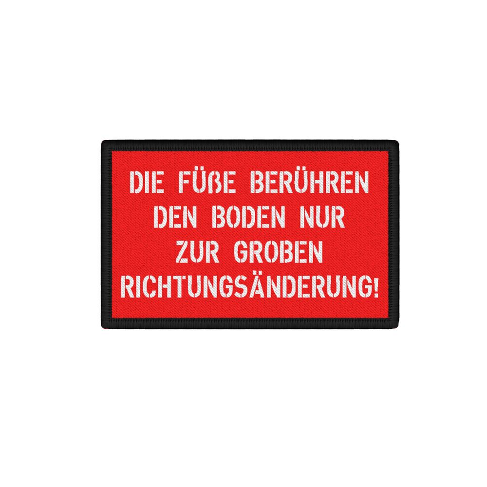 Patch the feet humor instructor saying run change of direction 7.5x4.5cm # 34130