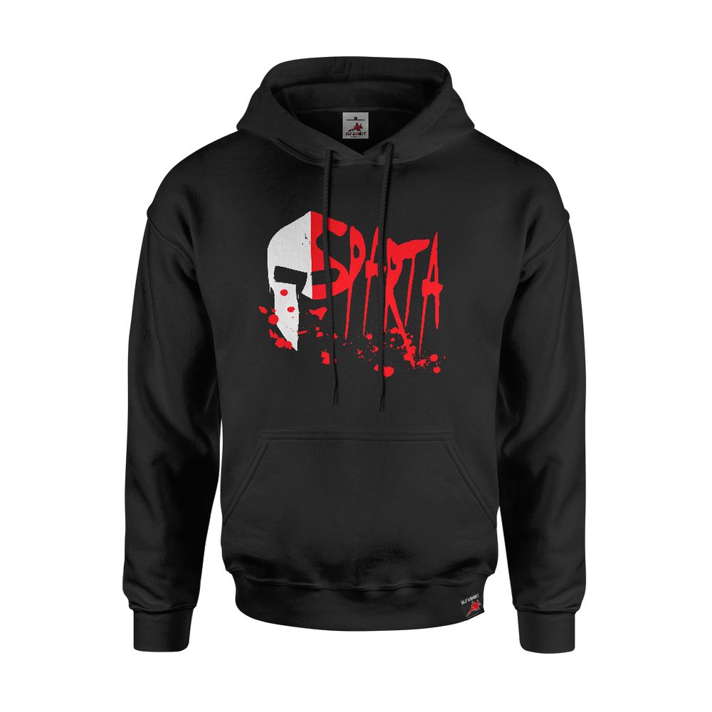 Sparta Helmet Blood Splatter Warrior Fighter Soldier Fight - Hoodie # 11125