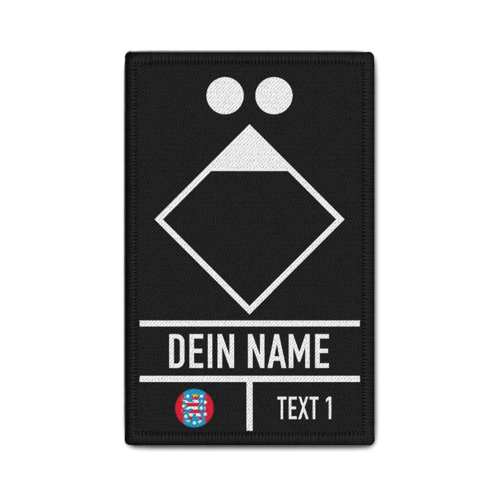 Rank patch 9.8x6cm customizable group leader GF tactical sign #44350