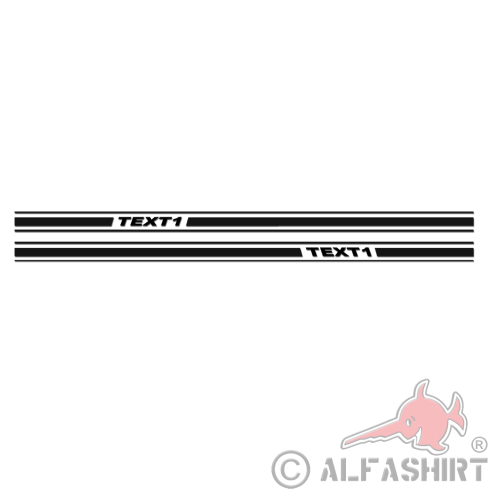 Side sill sticker desired text Outer sill lettering 2x160x7cm#A5981