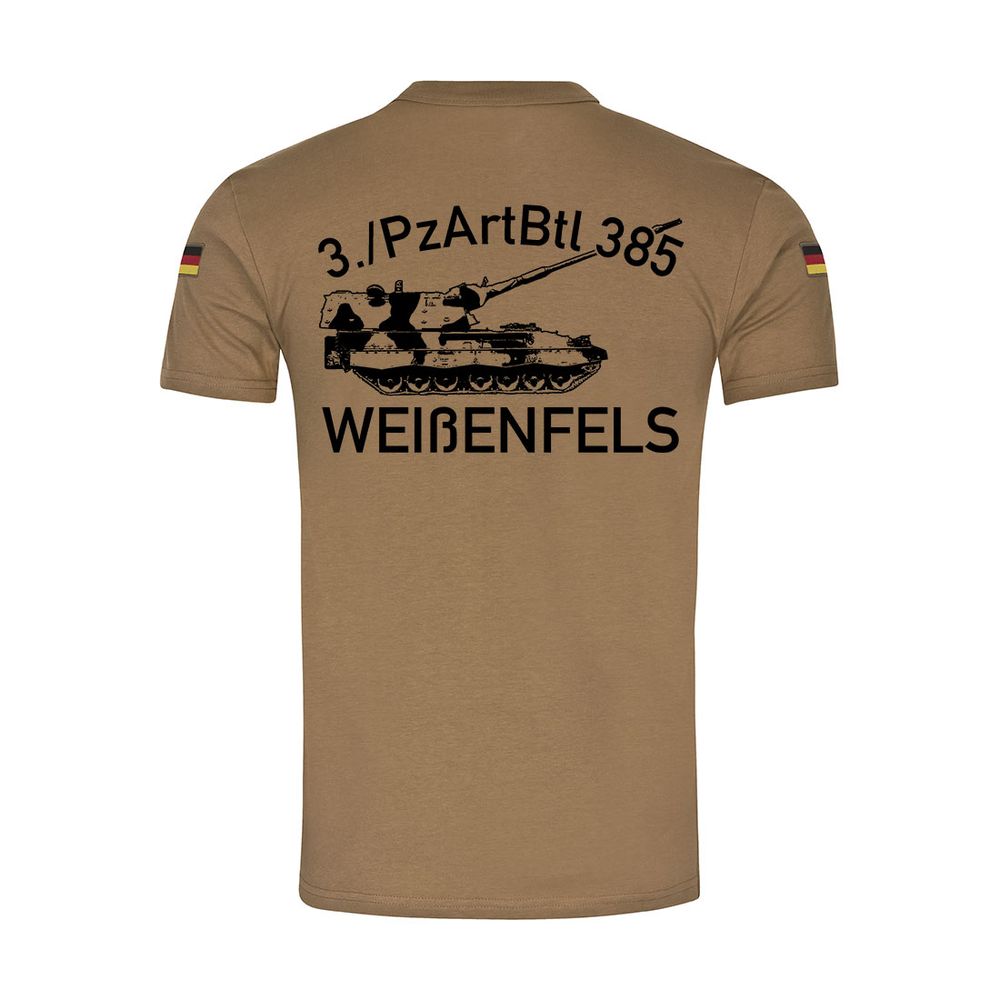 BW Tropen3 PzArtBtl 385 Weißenfels Panzerartilleriebataillon T-Shirt # 32553