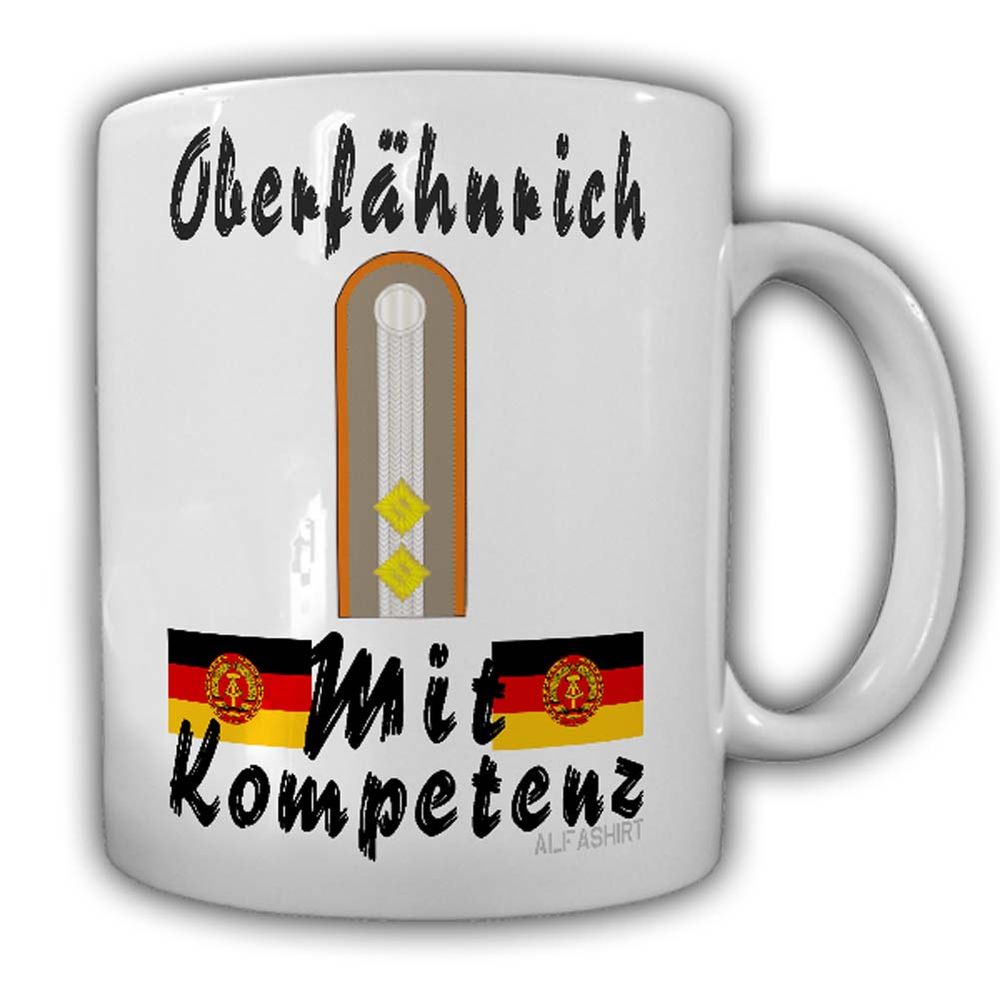 Oberfänrich der Fallschirmjäger ab 1964 Tasse Schulterklappe DDR NVA #24232