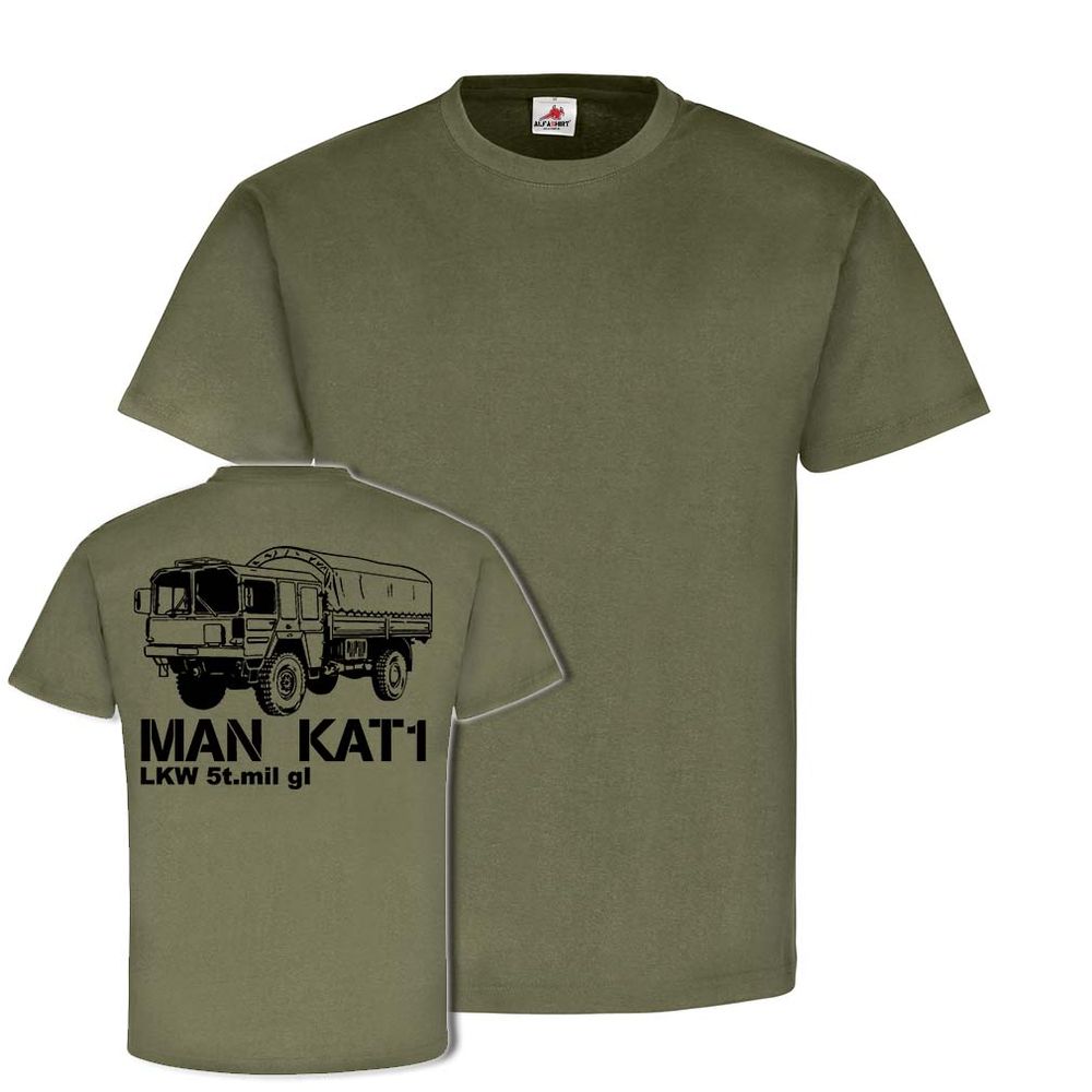 Kat 1 MAN Lkw Rücken 5t Plane Oldtimer  Lastkraftfahrzeug  T Shirt  #25131 