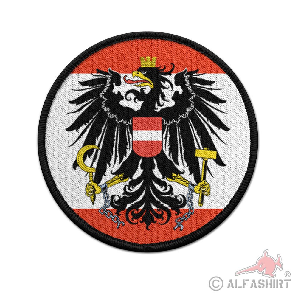 Bundesheer eagle coat of arms patch round 7cm Austria Austria military troop # 37115