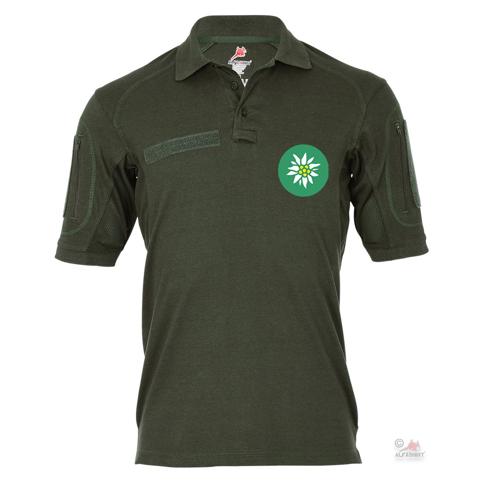 Tactical Polo Alfa Edelweiß Leontopodium GebJg Gebirgsjäger Gebirgstruppe #26565